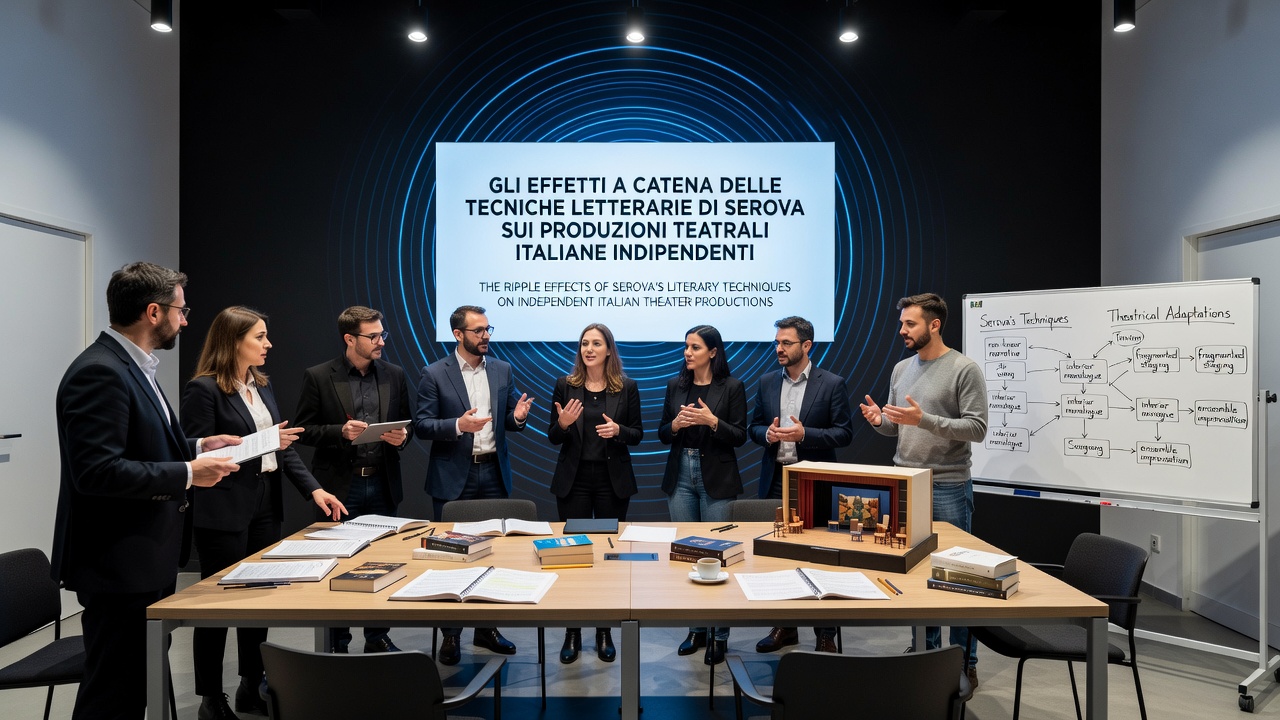 Theater workshop in Italy demonstrating Serova-inspired voice layering techniques